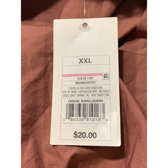 XXL - Womens Sleeveless Shift Mini Dress - A New Day - Brown - Picture 3 of 6